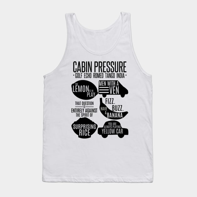 Cabin Pressure Moments Tank Top by detectivestories